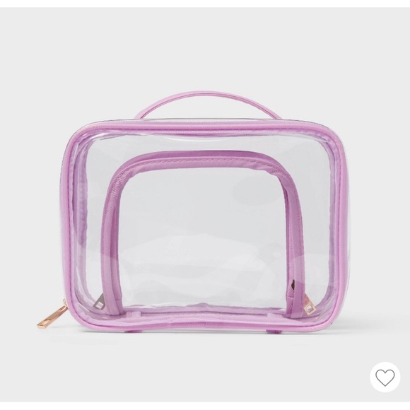 Target Handbags - Target Purple Clear Travel Bag Set